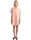 Classic Shirt Dress in Rose