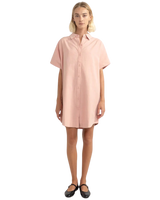 Classic Shirt Dress in Rose