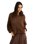 Classic Knit Jumper in Chocolate