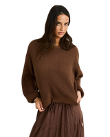 Classic Knit Jumper in Chocolate