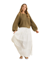 Classic Knit Jumper in Olive