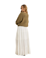 Classic Knit Jumper in Olive