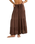 Classic Tiered Maxi Skirt in Chocolate