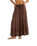 Classic Tiered Maxi Skirt in Chocolate