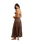 Classic Tiered Maxi Skirt in Chocolate