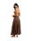 Classic Tiered Maxi Skirt in Chocolate