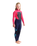 Girls Legend 4/3mm Back Zip Wetsuit in Slate, Coral & Ocean Blue