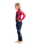Girls Legend 4/3mm Back Zip Wetsuit in Slate, Coral & Ocean Blue
