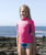 Girls Nuwave Rash Vest in Lipstick, Slate & Multi