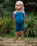 The C-Skins Girls NuWave C-Kid Baby Front Zip Shorty Wetsuit in Steel Blue & Lilac