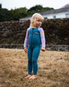 The C-Skins Girls NuWave C-Kid Baby Front Zip Wetsuit in Steel Blue & Lilac