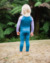 The C-Skins Girls NuWave C-Kid Baby Front Zip Wetsuit in Steel Blue & Lilac