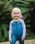 The C-Skins Girls NuWave C-Kid Baby Front Zip Wetsuit in Steel Blue & Lilac