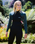 The C-Skins Womens NuWave Element 3/2mm Back Zip Wetsuit in Black, Forest Green & Rose