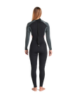 The C-Skins Womens NuWave Element 3/2mm Back Zip Wetsuit in Black, Forest Green & Rose