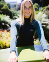 The C-Skins Womens NuWave Element 3/2mm Back Zip Wetsuit in Black, Forest Green & Rose