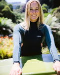 The C-Skins Womens NuWave Element 3/2mm Back Zip Wetsuit in Black, Forest Green & Rose