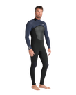 NuWave Legend 3/2mm Back Zip Wetsuit in Black, Bluestone & Petrol