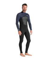 NuWave Legend 3/2mm Back Zip Wetsuit in Black, Bluestone & Petrol