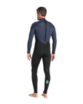 NuWave Legend 3/2mm Back Zip Wetsuit in Black, Bluestone & Petrol