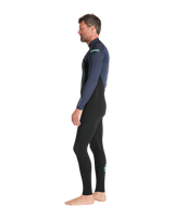 NuWave Legend 3/2mm Back Zip Wetsuit in Black, Bluestone & Petrol