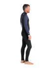 NuWave Legend 3/2mm Back Zip Wetsuit in Black, Bluestone & Petrol