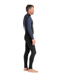 NuWave Legend 3/2mm Back Zip Wetsuit in Black, Bluestone & Petrol