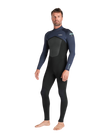 NuWave Legend 3/2mm Back Zip Wetsuit in Black, Bluestone & Petrol