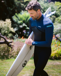 NuWave Legend 3/2mm Back Zip Wetsuit in Black, Bluestone & Petrol