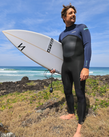 NuWave Legend 3/2mm Back Zip Wetsuit in Black, Bluestone & Petrol
