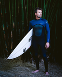 NuWave Legend 3/2mm Back Zip Wetsuit in Black, Bluestone & Petrol
