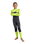 Boys NuWave Legend 4/3mm Back Zip Wetsuit in Meteor, Lime & Orange