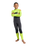 Boys NuWave Legend 4/3mm Back Zip Wetsuit in Meteor, Lime & Orange