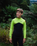 Boys NuWave Legend 4/3mm Back Zip Wetsuit in Meteor, Lime & Orange