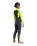 Boys NuWave Legend 4/3mm Back Zip Wetsuit in Meteor, Lime & Orange