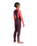Boys NuWave Legend 4/3mm Back Zip Wetsuit in Rust, Coral Flame & Blue