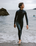 Boys NuWave Legend 5/4/3mm Back Zip Wetsuit in Olive & Meteor