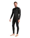 NuWave Legend 5/4mm Back Zip Wetsuit in Black & Neon Flare