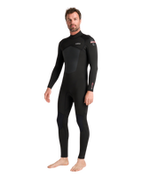 NuWave Legend 5/4mm Back Zip Wetsuit in Black & Neon Flare