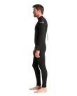 NuWave Legend 5/4mm Back Zip Wetsuit in Black & Neon Flare