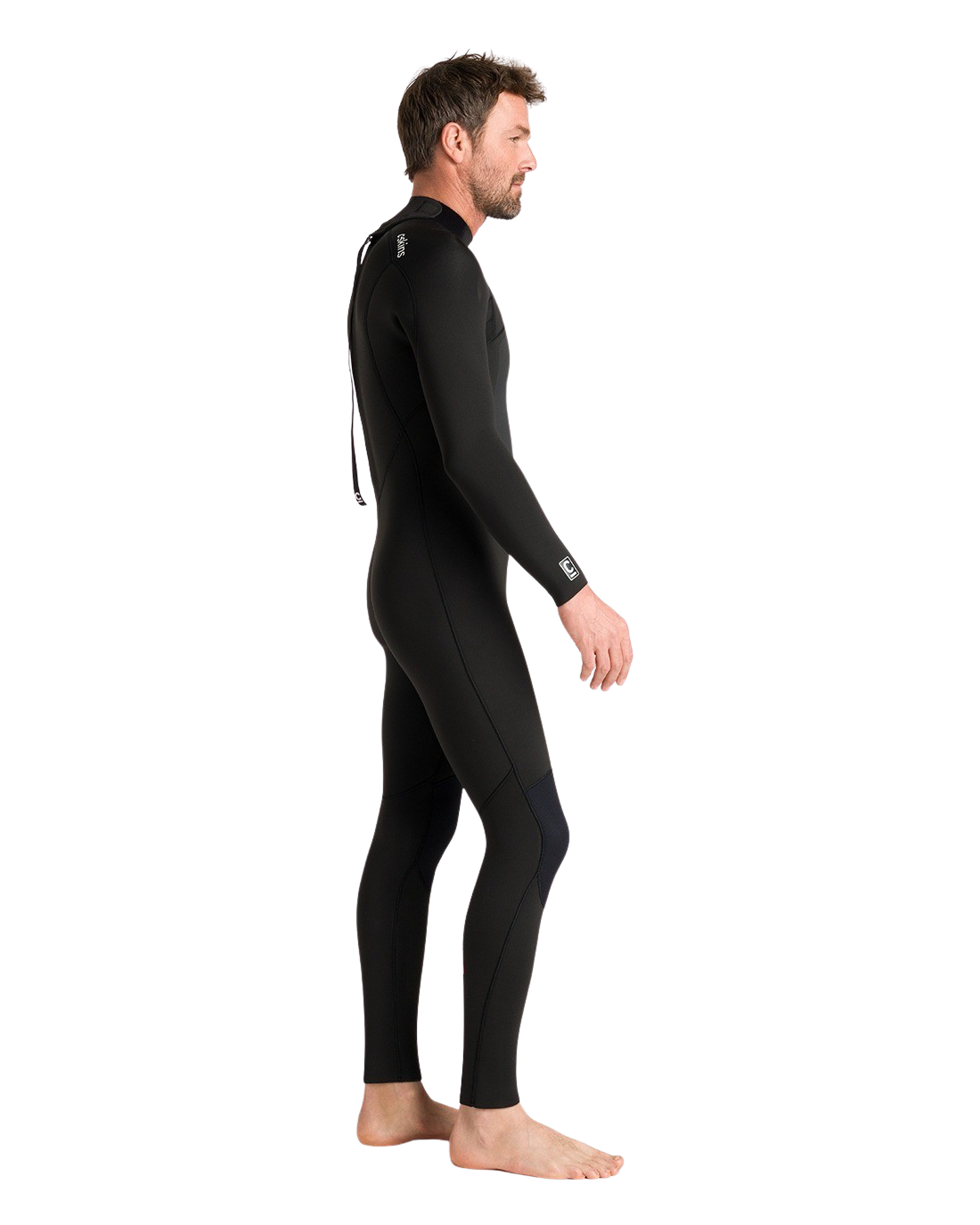 NuWave Legend 5/4mm Back Zip Wetsuit in Black & Neon Flare