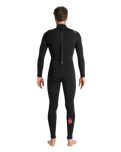 NuWave Legend 5/4mm Back Zip Wetsuit in Black & Neon Flare