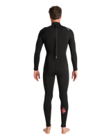 NuWave Legend 5/4mm Back Zip Wetsuit in Black & Neon Flare
