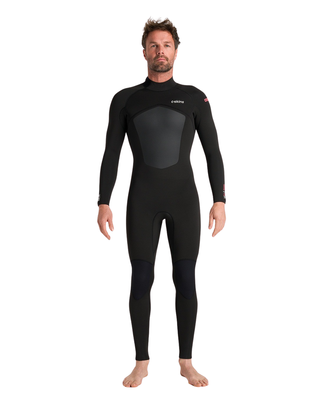 NuWave Legend 5/4mm Back Zip Wetsuit in Black & Neon Flare