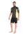 The C-Skins Mens NuWave Rash Vest in Anthracite & Lime