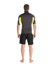 The C-Skins Mens NuWave Rash Vest in Anthracite & Lime
