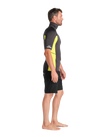 The C-Skins Mens NuWave Rash Vest in Anthracite & Lime