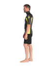 The C-Skins Mens NuWave Rash Vest in Anthracite & Lime