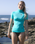 The C-Skins Rx Nuwave Rash Vest in Aqua & Lilac