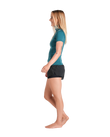 The C-Skins Womens NuWave Rash X Rash Vest in Emerald & Light Blue